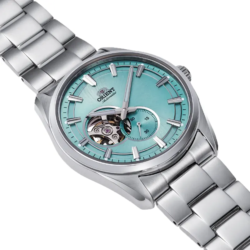 Orient Contemporary Semi-skeleton Ice Blue Dial Men's Watch | RA-AR0009L